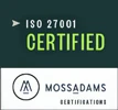 Moss Adams ISO 27001 Cert